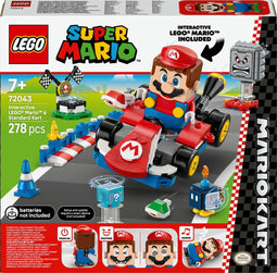 LEGO® Super Mario™ - Mario Kart™ - Interactieve LEGO® Mario™ en Standaardkart met 278 onderdelen