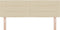 vidaXL - Hoofdbord - Lijnen - Design - Crème - 140 - cm - Stof