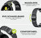 Samsung Galaxy Watch - RVS Schakelband - Luxe uitstraling - Zwart