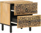 vidaXL - Nachtkastjes - 2 - st - 40x33x46 - cm - massief - mangohout