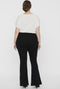 Vero Moda Curve VMKAMMA NW FLARED JERSEY PANT CURVE - Dames Broek - Mid-waist flare - Maat 50