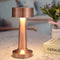 Luxus Draadloze Tafellamp Oplaadbaar - Sara - Rosé - 21cm - Decoratieve tafellamp - Tafellamp slaapkamer - Bureaulamp - LED - Touch - Dimbaar - Draadloos - Oplaadbaar
