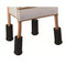 Able2 - Stoel- bed- of tafelverhogers - Totale hoogte 19,5 cm - Zwart