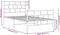 vidaXL - Bedframe - met - hoofd- - en - voeteneinde - metaal - wit - 100x190 - cm