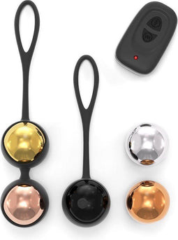 Dorcel - Vibrerende Geisha Balls Met Afstandsbediening En Verwisselbare Gewichten