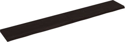 vidaXL - Wandschap - behandeld - massief - eikenhout - donkerbruin