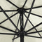 vidaXL - Parasol - met - metalen - paal - 390 - cm - zandwit