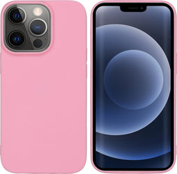 iMoshion Hoesje Geschikt voor iPhone 13 Pro Hoesje Siliconen - iMoshion Color Backcover - Roze