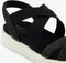 ECCO Flowt W - Platte sandalen - Voorgevormd voetbed - Zwart - Maat 38
