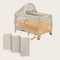 Lionelo Sven Plus 2in1 Reisbed - Campingbedje met Commode en Organizer - 127x60 cm - Beige
