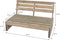 Pro Garden Tuinbank - Palletbank - 2-zits - Grey Wash
