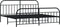 vidaXL - Bedframe - met - hoofd- - en - voeteneinde - metaal - zwart - 200x200 - cm