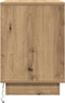vidaXL - Nachttafels - met - LED - 2 - stuks - in - Artisan - Eik - 50x34,5x50 - cm