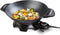 DOMO DO8708W - Elektrische wok - 5 L met glazen deksel - Zwart
