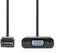 Nedis CCGB37351BK02 - VGA naar DisplayPort Kabel - 20cm - Zwart