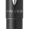 Parker Vector XL vulpen | metallic zwarte lak op messing met chroom detail | medium penpunt met blauwe inkt navulling