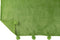 J-Line Plaid Pompom - fleece deken - polyester - grasgroen - 170 x 130 cm - woonaccessoires