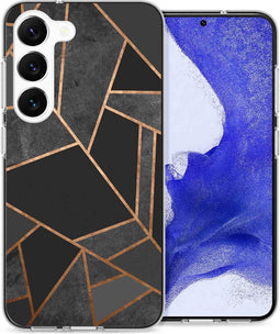 iMoshion Hoesje Geschikt voor Samsung Galaxy S23 Plus Hoesje Siliconen - iMoshion Design hoesje - Zwart / Black Graphic