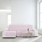 Hoes voor chaise longue met korte armleuning links Eysa MONTBLANC Roze 100 x 110 x 200 cm