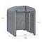 sobuy KLS11-DG - Tuinhuis - Waterdicht motorhuis - Grijs