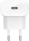 Belkin BOOST↑CHARGE™ 20 W USB-C - Power delivery wandlader + USB-C/Lightning-kabel - Wit