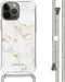 iMoshion Hoesje Geschikt voor iPhone 13 Pro Max Hoesje Met Koord - iMoshion Design Hoesje met Koord - Wit / White Marble