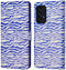 iMoshion Hoesje Geschikt voor Samsung Galaxy A53 Hoesje Met Pasjeshouder - iMoshion Design Bookcase smartphone - Meerkleurig / White Blue Stripes