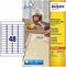 Avery L4732REV-25 - Etiketten 35.6 x 16.9 mm - Verwijderbaar - Wit (2400 stuks)