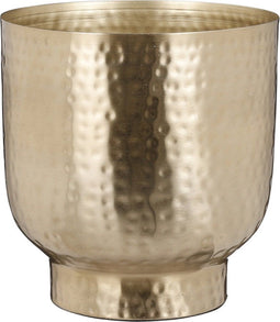 Mica Decorations Alessio Bloempot - 16x16x17 cm - Ijzer - Goud