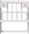 vidaXL - Hoofdbord - met - opbergruimte - 90 - cm - massief - grenenhout - wit