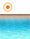 vidaXL - Zwembadzeil - rechthoekig - 260 x 160 cm - PE - blauw