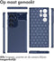 iMoshion Hoesje Geschikt voor Samsung Galaxy S23 Ultra Hoesje Siliconen - iMoshion Carbon Softcase Backcover - Blauw