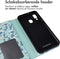 imoshion Hoesje Geschikt voor Samsung Galaxy A40 Hoesje Met Pasjeshouder - imoshion Design Bookcase smartphone - Blauw / Blue Flowers