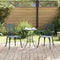 vidaXL - Tuinstoelen - 2 - Stuks - Groene - Gietaluminium