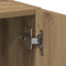 vidaXL - Wasmachinekast - 64x24x190 - cm - bewerkt - hout - artisanaal - eikenkleur