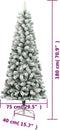 vidaXL - Kunstkerstboom - met - scharnieren - en - sneeuw - 180 - cm