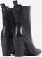 BRONX new-americana - Enkellaars - Binnenrits en metalen neus - Zwart