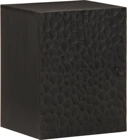 vidaXL - Badkamerwandkast - 38x33x48 - cm - massief - mangohout - zwart