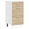 vidaXL - Onderkast - 40x46x81,5 - cm - spaanplaat - sonoma - eikenkleurig