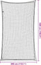 vidaXL - Aanhangwagennet - elastisch - touw - 5x3 - m - polypropeen - zwart