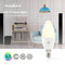 Nedis SmartLife Multicolour Lamp - Wi-Fi - E14 - 350 lm - 4.5 W - RGB / Warm Wit - 2700 K - Android / IOS - Kaars - 1 Stuks