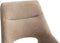 Furnihaus Tosca Eetkamerstoelen - Set van 2 - Luxe stof - Taupe (2 stuks)