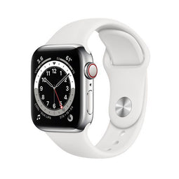Refurbished Apple Watch Series 6 - 40mm Cellular Roestvrij Staal - Always-on-display - Zilver