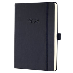 Sigel agenda 2024 - Conceptum - A5 - dagoverzicht - zwart - SI-C2410