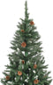 vidaXL - Kunstkerstboom - met - verlichting - en - dennenappels - 150 - cm
