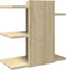 Bureau organiser 42x21,5x42 cm bewerkt hout sonoma eikenkleurig