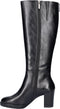Tamaris Laarzen - Hoge Laarzen - Leer - 7,5 cm Hak - Zwart