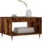 vidaXL - Salontafel - 60x50x40 - cm - bewerkt - hout - gerookt - eikenkleurig