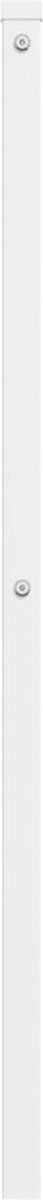 vidaXL - Hoofdbord - 140 - cm - metaal - wit