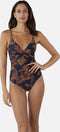 Barts Florence Shaping One Piece - Dames Badpak - Bloemenprint - Blauw - Maat 42